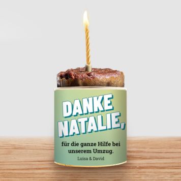 Cancake mit Farbverlauf und Text - Design