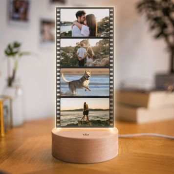 Personalisierbare LED-Lampe Filmstreifen mit Fotos - Design