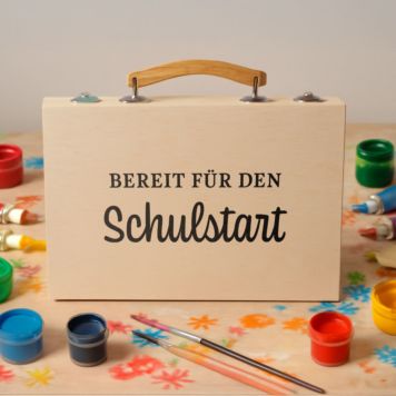 Personalisierbarer Malkoffer mit Text - Design